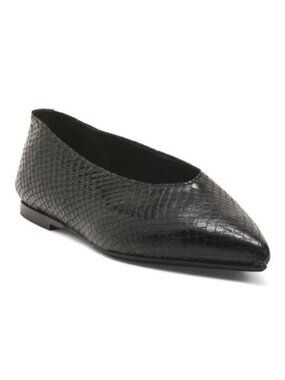 IL TOSCANO Made In Italy Leather Pointy Toe Flats